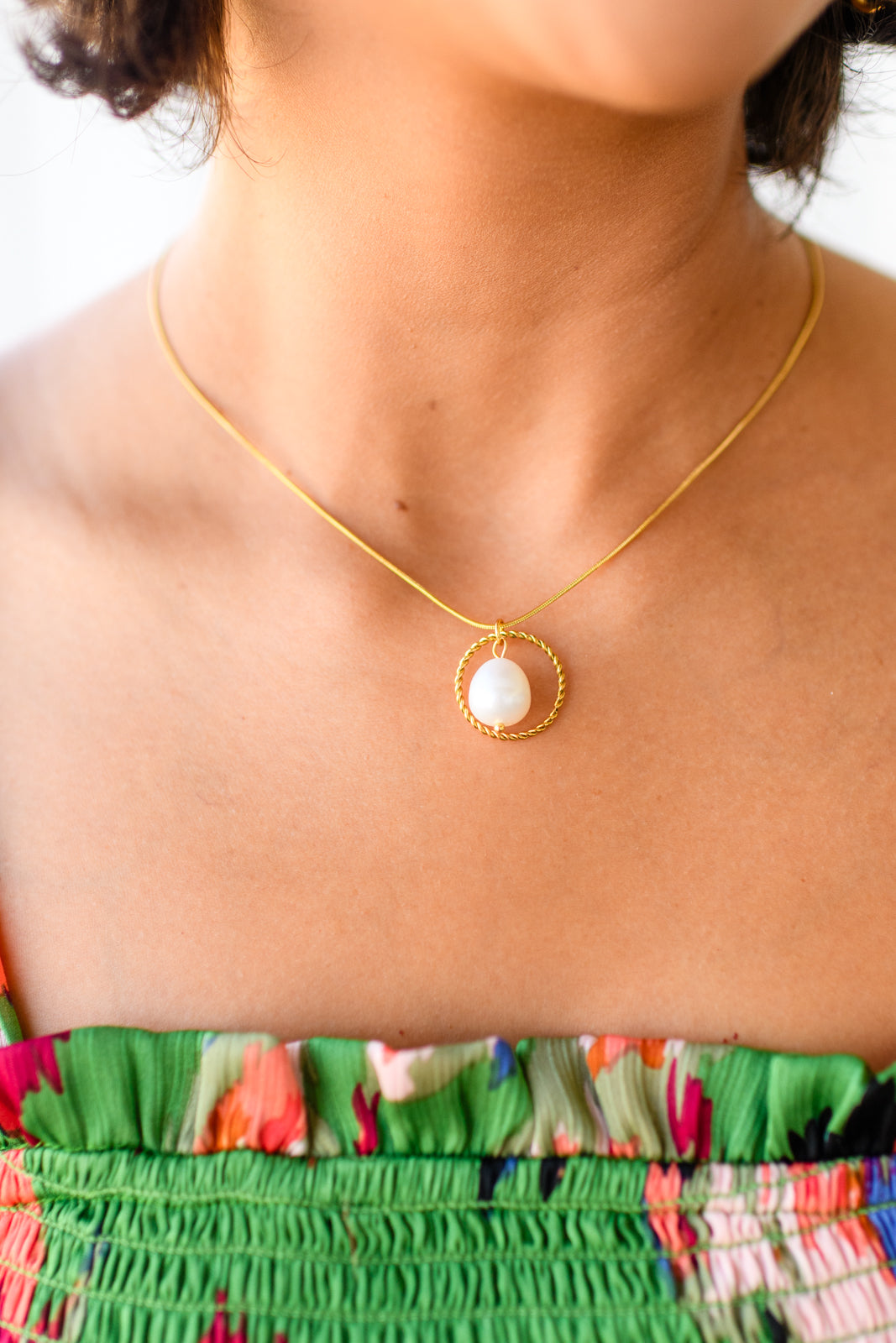 White Pearl Pendant | Pearl Pendant Necklace | MyTrendyTees