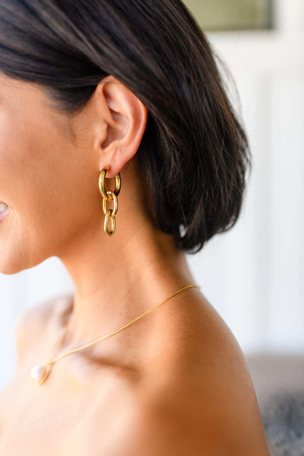 Chain Letter Earrings | Women's Letter Earrings | MyTrendyTees